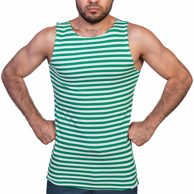 Майка тельняшка летняя «Пограничные Войска», хлопок, (зеленая полоса) Майка тельняшка летняя «Пограничные Войска», хлопок, (зеленая полоса)