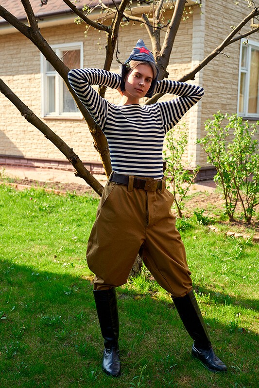 Тельняшка зимняя ВДВ (с начесом, с голубой полосой) Тельняшка зимняя ВДВ (с начесом, с голубой полосой)