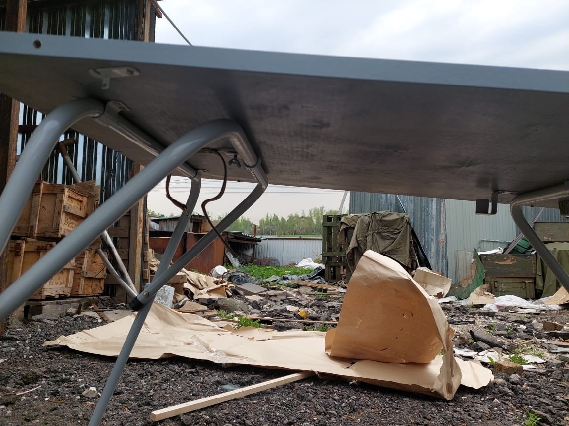 Стол армейский со стульями Стол армейский со стульями