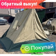 Палатка Гарнизон-3 с двускатной крышей