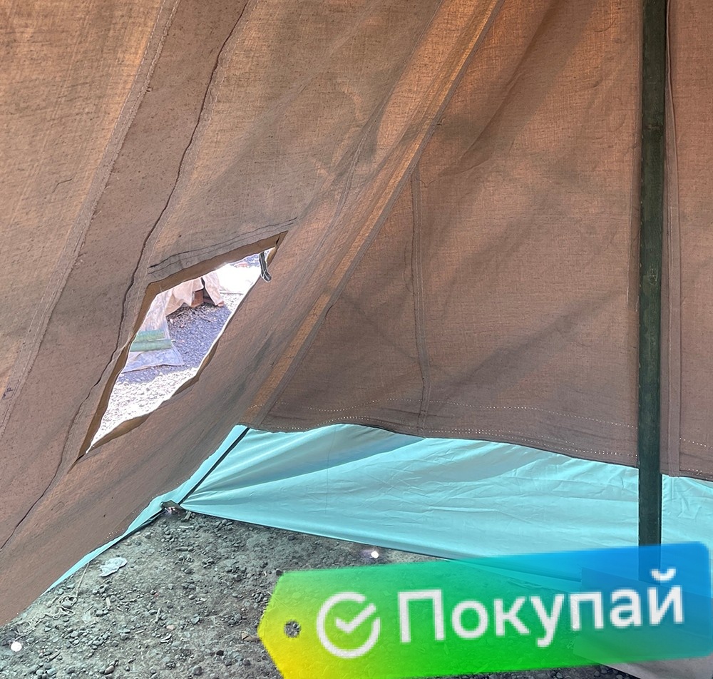 Палатка Гарнизон-3 с двускатной крышей Палатка Гарнизон-3 с двускатной крышей