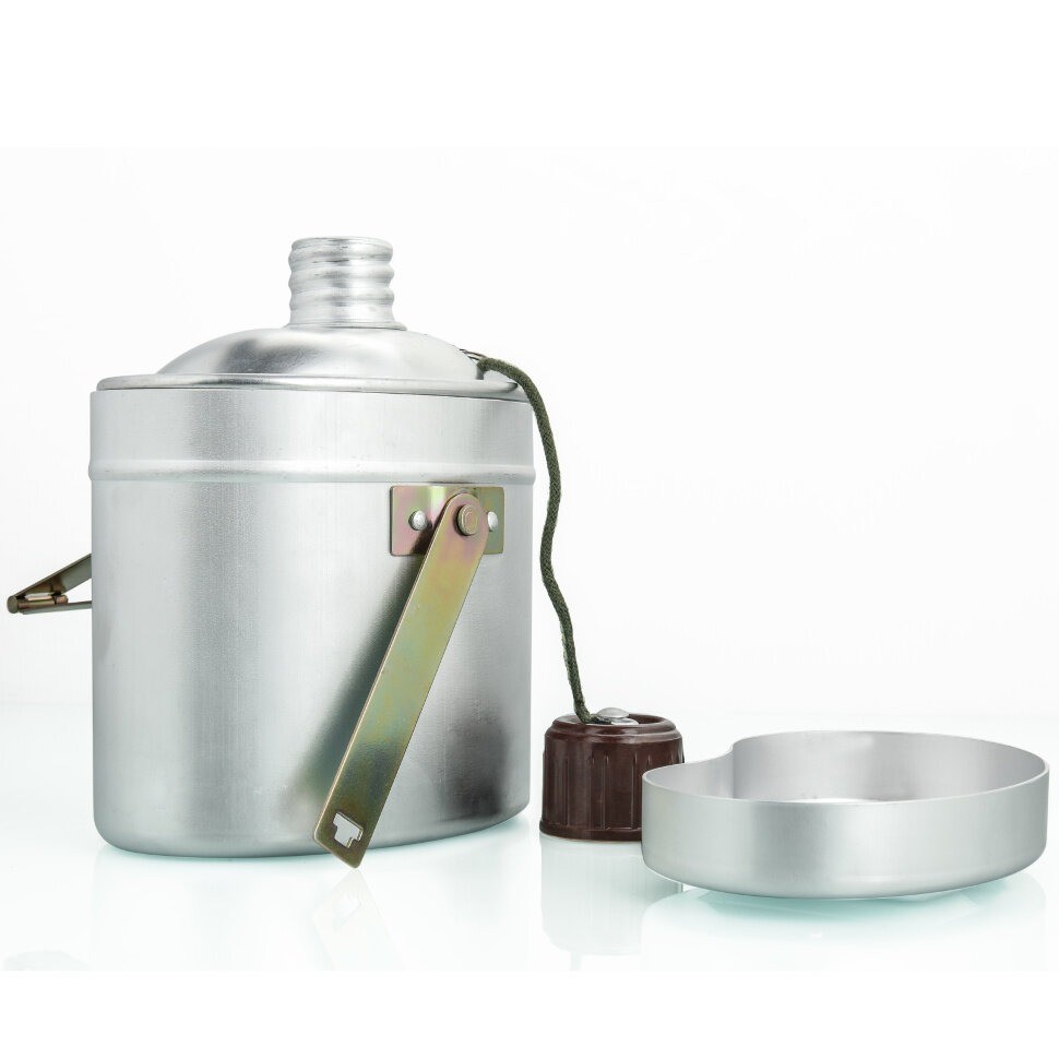 Котелок солдатский комбинированный (новодел), с чехлом, 1000 мл.