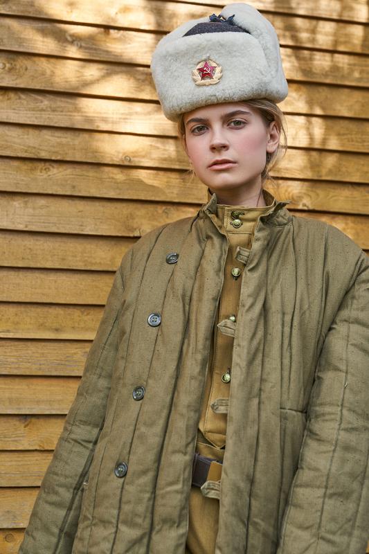 Шапка ушанка офицерская времен войны (новодел)