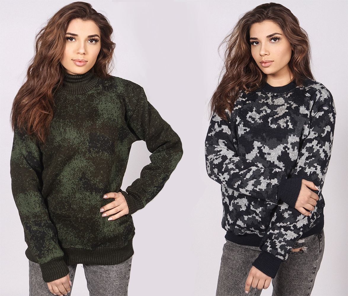 Свитер с обычной горловиной (цвета в ассортименте)